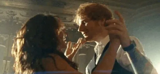 A clip from Ed Sheeran's song