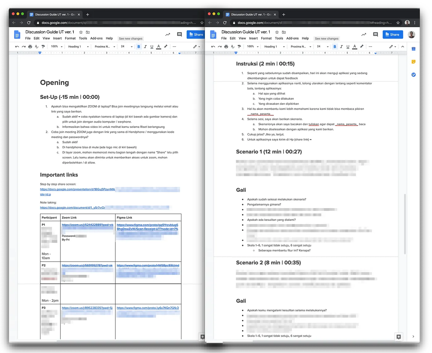 Discussion guide detailing details on what needs to be covered and clear instruction for moderator to read